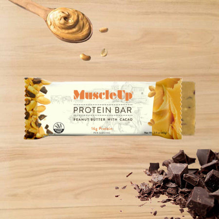 Peanut Butter with Cacao Nibs - Muscle Up Bars